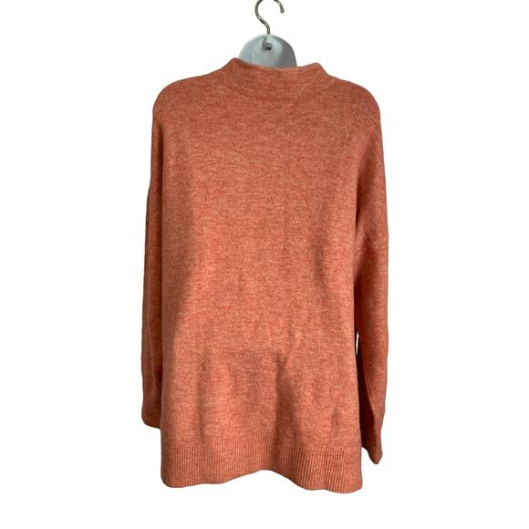 Loft NWT XL Pink Mock Neck Pullover Knit  Long Sleeve Sweater Sweater - Picture 1 of 5